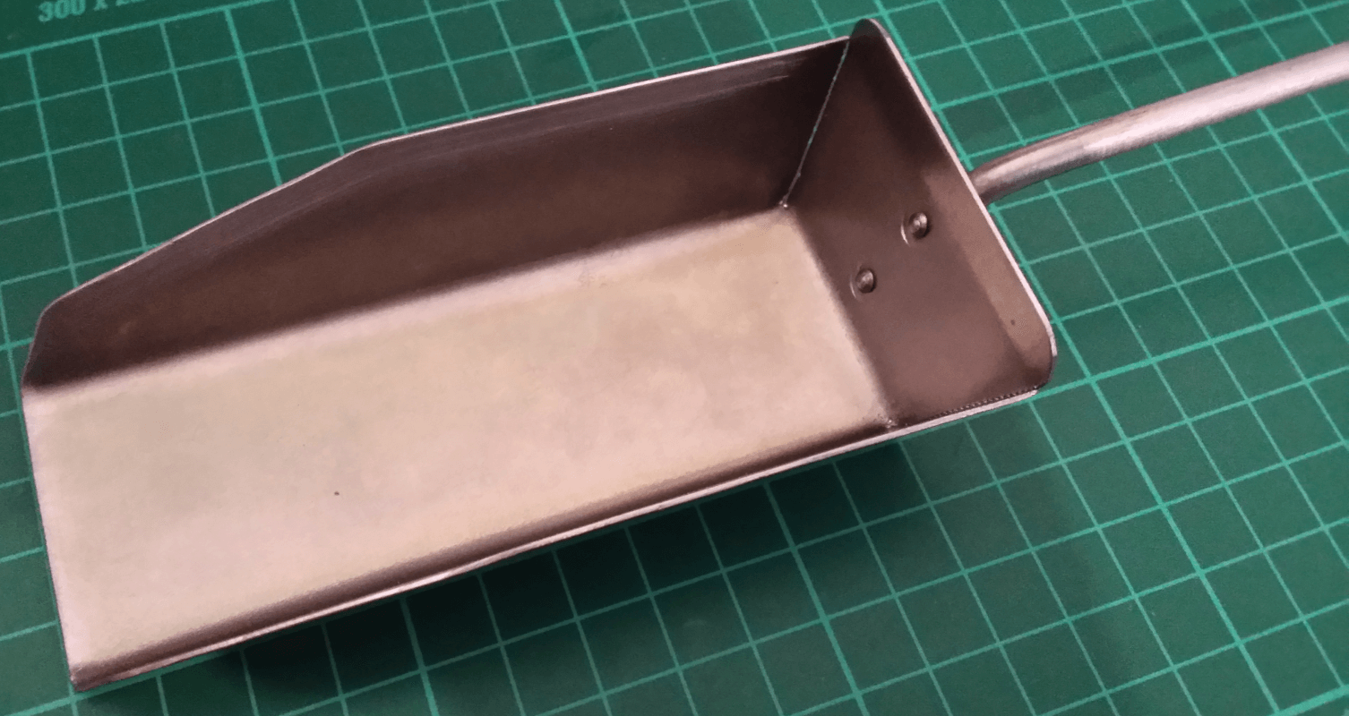 Raw Shovel - cut and bent