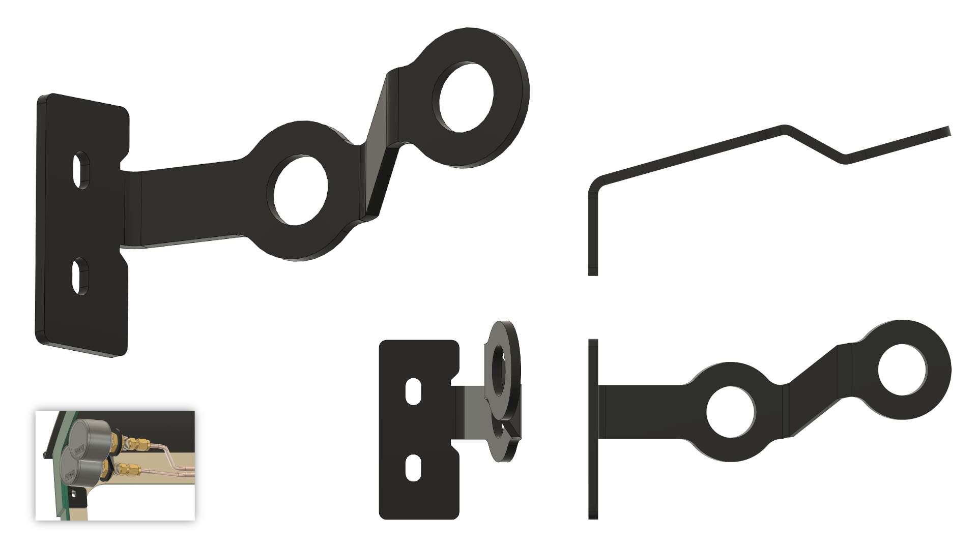 Pressure Gauge Bracket (CAD-preview)